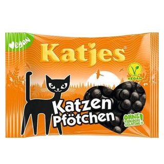 Katjes Lakritz Katzen Pfötchen, 175g