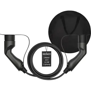 deltaco EV-321B Ladekabel Typ 2 3 m