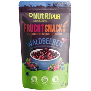 NutriPur gefriergetrocknete Früchte, Waldbeeren 25 g Früchte