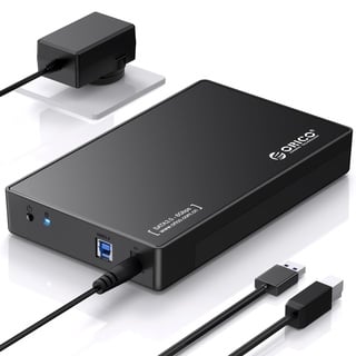 ORICO Festplattengehäuse 3,5 Externes USB 3.0 für 3,5/2,5 Zoll SATA Festplatten/SSD Bis zu 20 TB, 3,5'' Werkzeugloses HDD Gehäuse mit 12V/2A Netzteil und UASP Beschleunigung (3588US3)