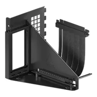 ARCTIC Accelero Vertical GPU Mount (Black) – Vertikale GPU-Halterung mit PCIe 5.0 x16 Riser Cable (160 mm), Unterstützt Grafikkarten jeder Länge bis 3 Slots, Benötigt 7 PCI Slots – Schwarz
