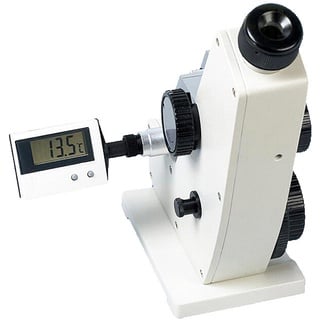 LBMED Monokulares Abbe-Refraktometer, Digitales Abbe-Refraktometer Mit Einstellbarer Schärfe, 1,3000–1,7000 ND Und 0–95% Brix-Messung, 0,0002 Genauigkeit, Für Die Erdölindustrie, Den Unterricht