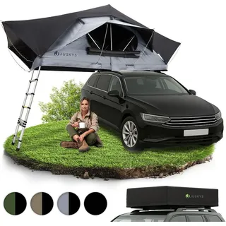 Juskys Autodachzelt Lago 140 x 240 cm Schwarz / Grau