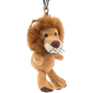 Schaffer Plüsch-Anhänger Löwe „Kumba“ – Schaffer 0164 - ca. 12 cm - Niedlicher Schlüsselanhänger & Taschenanhänger mit Karabiner - Weich & hochwertig - Geschenkidee für Kinder & Erwachsene - braun