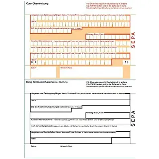 Markt+Technik Original-Papier, A4, 100x SEPA Überweisungsträger