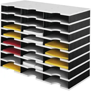 Styro Sortierstation styrodoc Trio 24 Fächer H573xB723xT331mm Polystyrol grau/schwarz