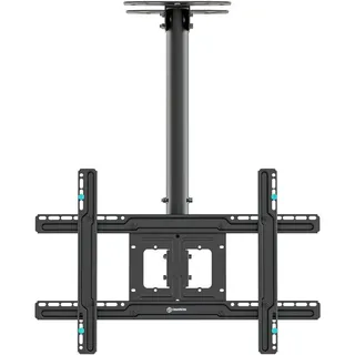 ONKRON Deckenhalterung für 32-80 Zoll, bis 68 kg, neigbar-drehbar, Schwarz N1L-B