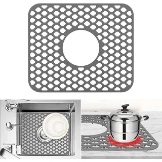 Silikon Spülbeckenmatte, Spülbeckeneinlage 34X29 Cm, Spülbeckenschutz Zusammenkl