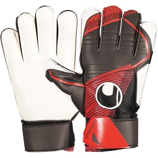 Uhlsport Powerline Starter Soft Fußball Torwarthandschuhe für Kinder und Herren, Torwart-Handschuhe, Fussball-Handschuhe mit Handgelenkfixierung - atmungsaktiver Textilstoff, 2