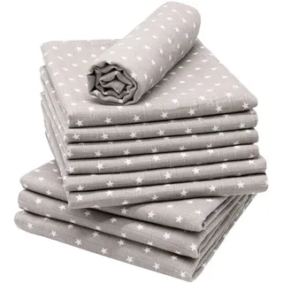 ZOLLNER Spucktücher,, grau, Textil, 80x80 cm, Pflegen, Babypflege
