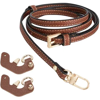 Gurt für Longchamp Mini Tasche, Leder Stanzfrei Verstellbare Schnalle Mini Taschengurt Geeignet für Longchamp Mini Taschen Aktentasche Geldbörse