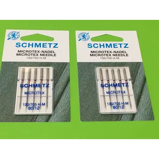 10 Nähmaschinen Nadeln SCHMETZ Microtex Nadeln 130/705 H Stärke 80 MICROTEX