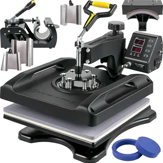 Vevor Hitzepresse 8 in 1 38 x 38 cm Schwarz
