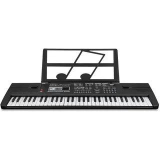 Tastatur Klavier 61 Schlüssel, Digital Piano Elektronische Klaviertastatur Einsteiger Tragbarer Elektronischer Tastatur mit Mikrofon Jungen und Mädchen