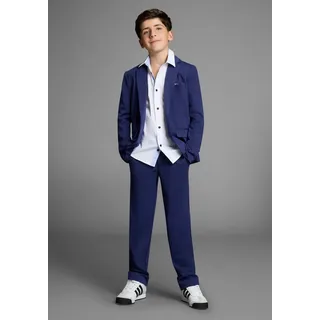 Bruno Banani Anzug BRUNO BANANI "2tlg. Jersey Anzug für Jungen", Kinder, Gr. 182, N-Gr, blau, Jersey, Obermaterial: 76% Polyester, 20% Viskose, 4% Elasthan. Futter: 100% Polyester, unifarben, Basic, Anzüge Anzug, Für jeden Anlass passend.
