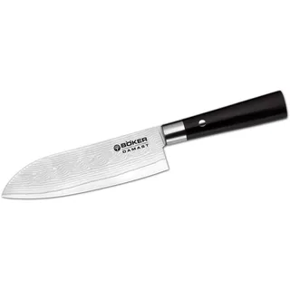 Böker Damast Black Santokumesser 17,2 cm Schwarz
