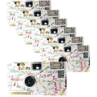 7X PHOTO PORST Einwegkamera Edition I Mog Di in weiß, bunt Bundle 3+4=7