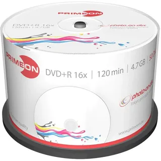 PrimeOn DVD+R InkJet 50er Spindel