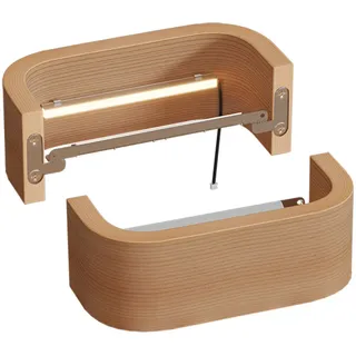 Sawo Sauna Led Beleuchtung, Holzkurvenleuchte 237 mm