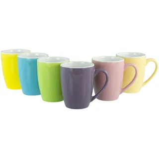 CreaTable Kaffeebecher 0,35 l Bunt 6 St.