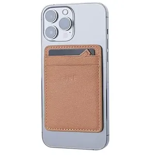 Xoopar Iné Mini Kartenhalter MagSafe NFC Anti-RFID - Braun | Magnetischer Kartenhalter, MagSafe-kompatibel: 4 Anti-RFID-Fächer, NFC-Chip und 3M-Klebepad - 2 Jahre Garantie