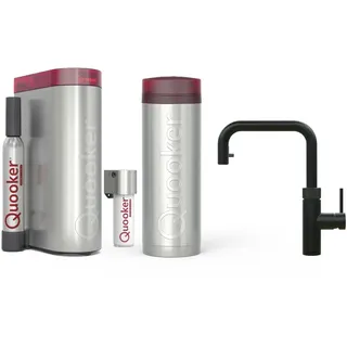 Quooker Flex Square | Reservoirs PRO3 | Cube & Filter | schwarz | sofort-Kochend-Wasserhahn