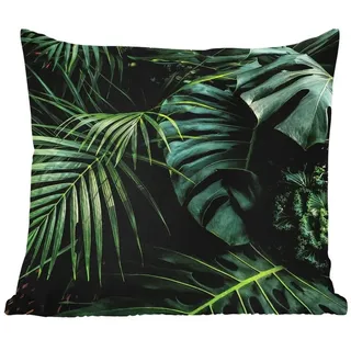 MuchoWow Dekokissen Pflanzen - Dschungel - Blätter - Tropisch, Kissenhülle für den Außenbereich, Outdoor, Kissen, 60x60 cm bunt Quadratisch | 60 cm x 15 cm x 60 cm