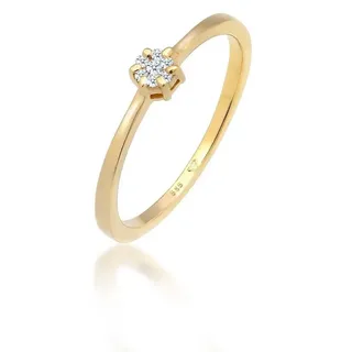 Elli DIAMONDS Elli DIAMONDS Ring Solitär Verlobung Diamant (0.045 ct.) 585 Gelbgold Ringe Damen