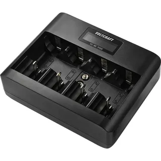 VOLTCRAFT VC-BC-5100 Rundzellen-Ladegerät NiMH, LiIon Mignon (AA), Micro (AAA), Baby (C), Mono (D), 9 V Block