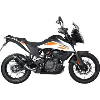 Hashiru Auspuff ST05 oval schwarz für KTM 390 Adventure