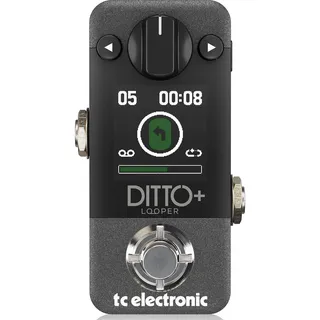 TC Electronic DITTO+ LOOPER Looper-Pedal für mehrere Sessions, nächste Generation, 60 Minuten