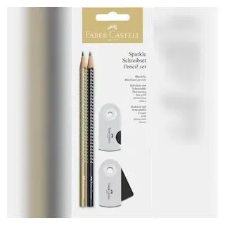Faber-Castell Faber Castell Bleistift Sparkle B gold/schwarz