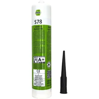 Reca - S 78 Klebt & Dichtet Ms Schwarz Klebemasse Dichtmasse Konstruktionskleber Baukleber Kfz Kleber 290ml