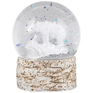 Hti-Living Schneekugel Eisbär weiß