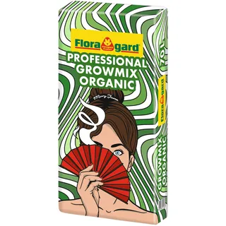 Floragard Growmix Organic – Bio-Erde für Cannabis Anbau, torfreduziert, mit Perlite & Trichoderma, Nährstoffversorgung bis zu 4 Wochen, ideal für Indoor & Outdoor Grow - 1x70 Liter