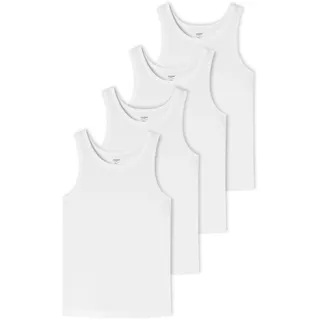SCHIESSER UNCOVER BY SCHIESSER Unterhemd 4er Pack in weiß, | Gr.: XL
