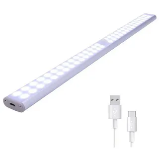 DTC GmbH Schrankleuchte Unterbauleuchte LED Schrankleuchte PIR-Bewegungssensor, LED-Nachtleuchten LED Unterbauleuchte 40CM 60LEDs