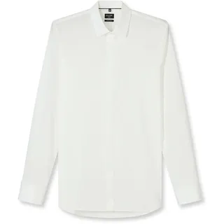 Olymp Businesshemd OLYMP No. Six super slim, Herren, Gr. 41, N-Gr, weiß, 97% Baumwolle, 3% Elastolefin, Hemden