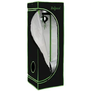 Zelsius Growzelt 40 x 40 x 120 cm Schwarz/Grün