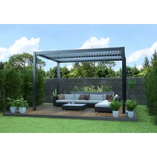 Weka Aluminium Pavillon/Pergola inkl. Lamellendach 290 x 390 cm