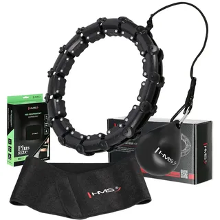 OEM HMS Hhw11 Br163 Hula Hoop Verstellbar 60-126cm Schwarz