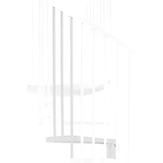 Minka Höhenerweiterung für Rondo Zink Color 120cm Durchmesser Weiß