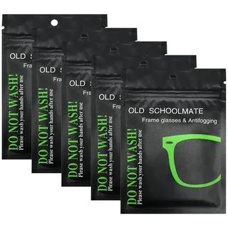 Antibeschlag Brillentuch, 5 Stück Nano Anti-Beschlag Brillenputztuch Wiederverwendbares Brillenreinigungstücher Wildleder Defogger Microfasertuch für Brillen Schwimmbrillen Fensterglas,14.7cmx14.7cm