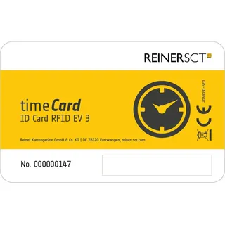 ReinerSCT, Zeiterfassungssystem, timeCard Premium Chipkarte 100 DES