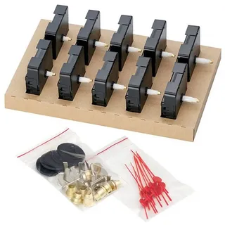 Dugena Wanduhr Quarz-Uhrwerke Set Dugena 838, ZWL 20,1mm - 10 Stk. 2 cm