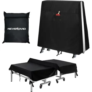 Tischtennisplatte Abdeckung NEVERLAND Wasserdichte Tischtennis Abdeckung 600D Oxford Tischtennis Schutzhülle Abdeckung für Tischtennisplatte Tischtennisabdeckung für Outdoor und Indoor (165*70*185 cm)