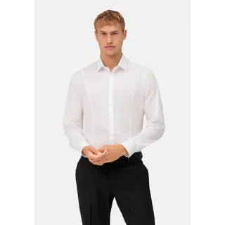 Olymp Businesshemd OLYMP No. Six, super slim, Urban Kent", Herren, Gr. 40, Normaler Arm, weiß, 97% Baumwolle, 3% Elastolefin, Hemden Businesshemd