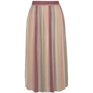 vivance by lascana Plisseerock Damen Gestreift Mehrfarbig 34