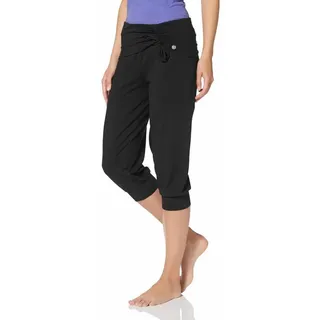 Ocean Sportswear Yogahose »Soulwear - 3/4 Yoga Pants« Komfortabler Umschlagbund mit seitlicher Raffung, Gr. 48 - N-Gr, schwarz, , 280472-48 N-Gr
