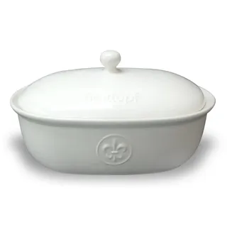 Brottopf, Zwiebel + Knoblauchtopf mit Lilie cremefarben Brot backen Rezepte